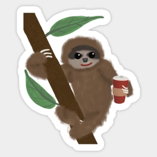 Fluffy Sloffee Sticker